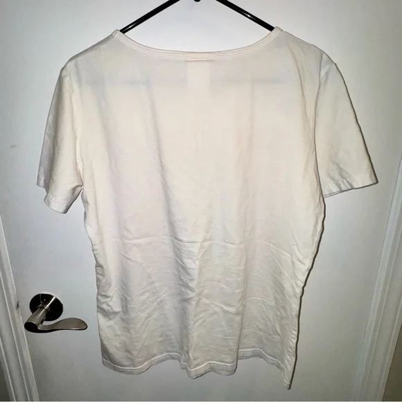 Vintage White Tee with Vibrant Tarot Sun ☀️ Eye 👁️ Graphic - Picture 6 of 8